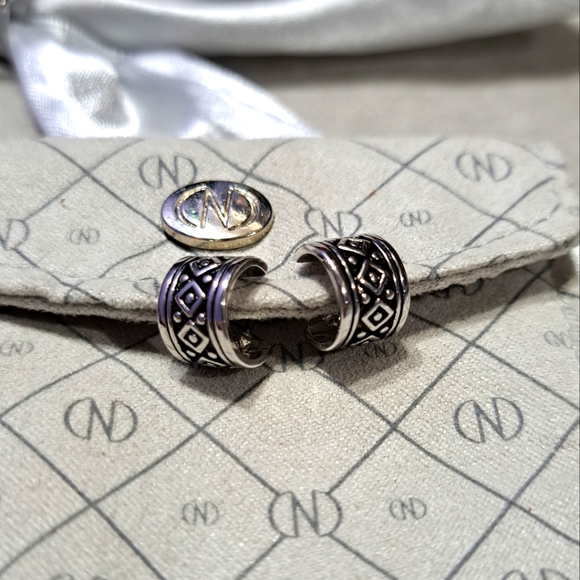 🌈CAROLINE NÉRON JEWELRY SET 2 pc. NECKLACE &EARRINGS 92.5 silver + Clear Quarts - Picture 2 of 14